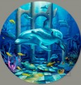 Dauphins mystiques Monde sous marin